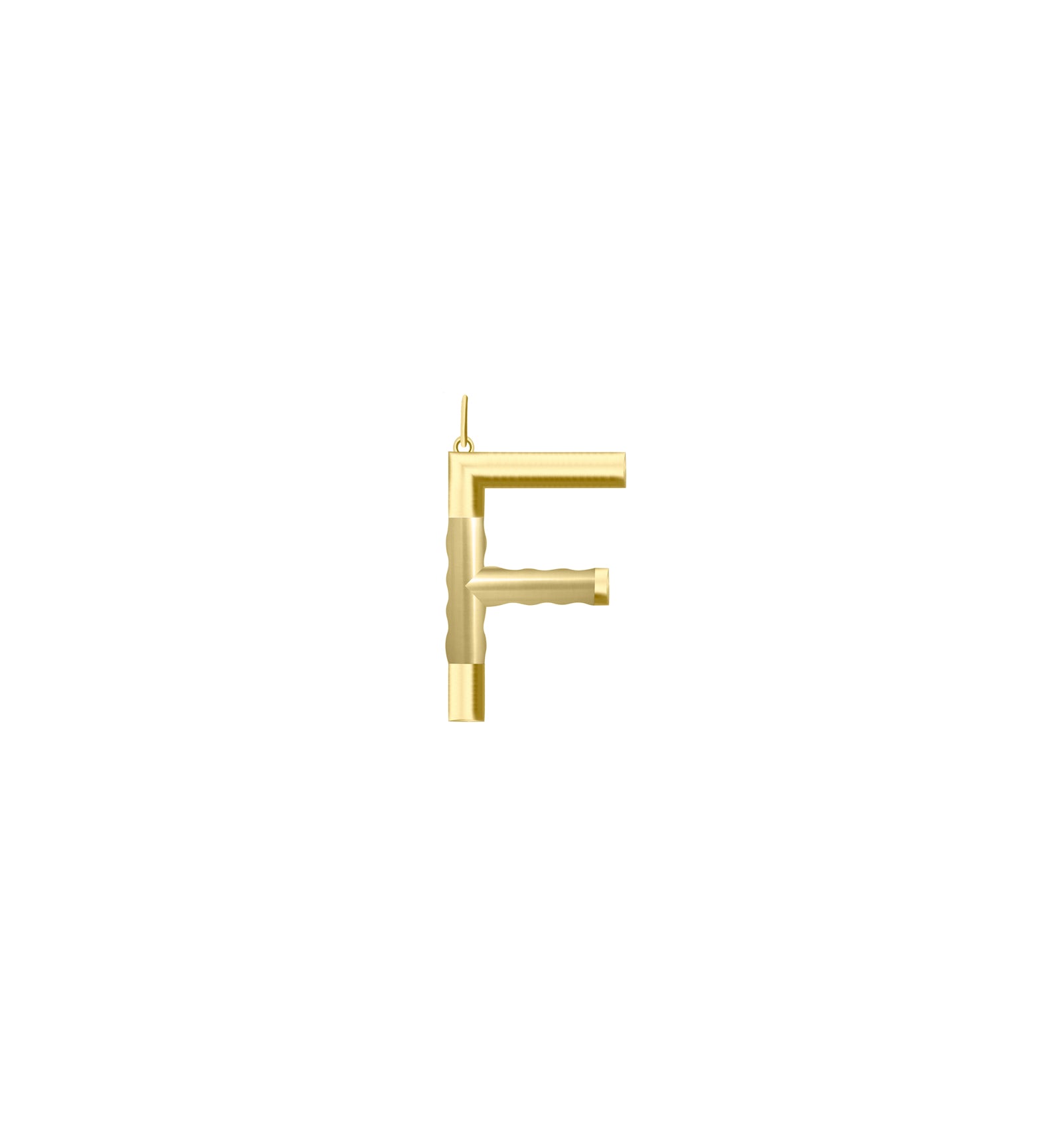 XL Solid Initial Without Chain · Brass Only