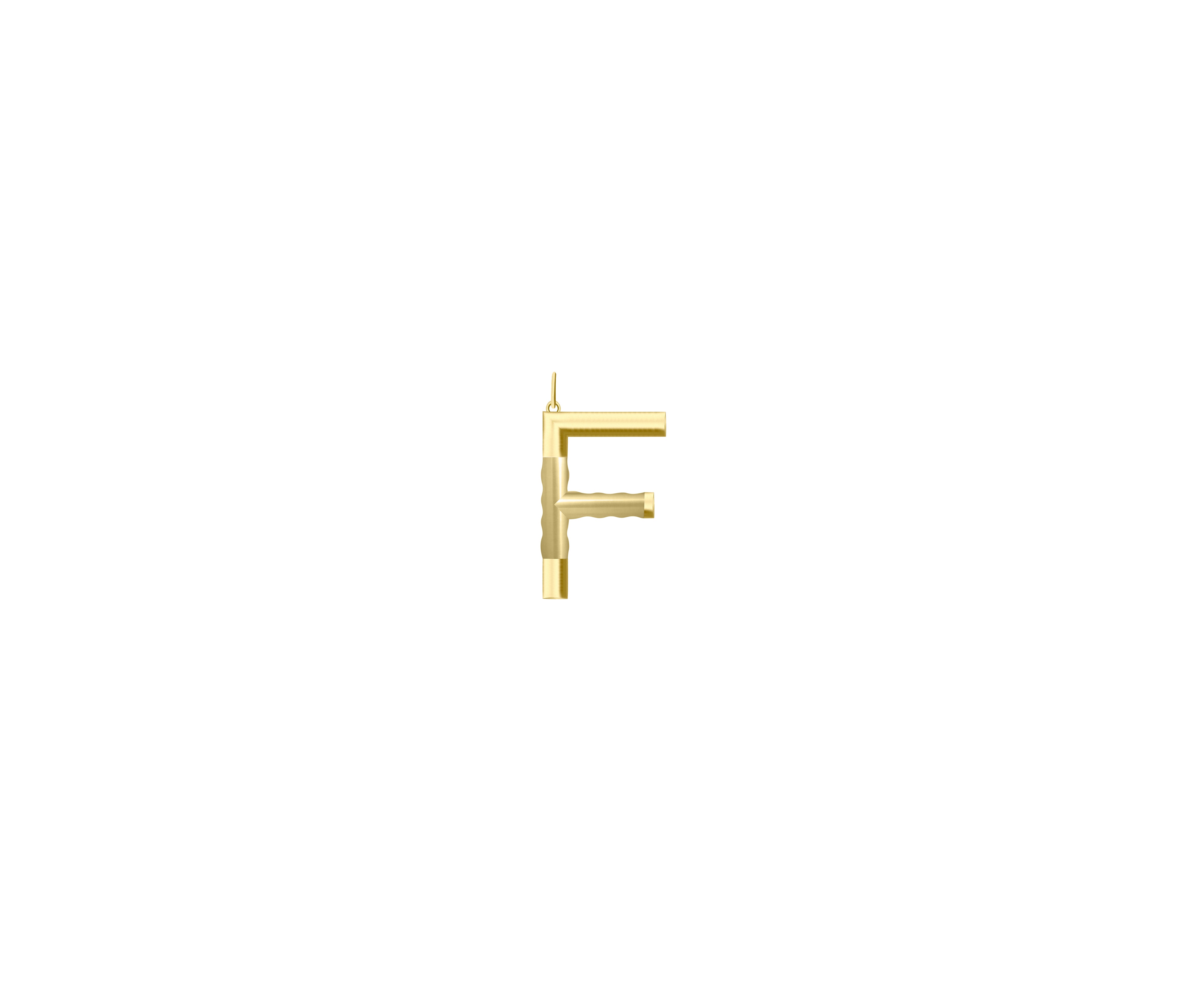 Small Solid Initial with Chain · Brass Only