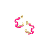 Swirl Enamel Hoops