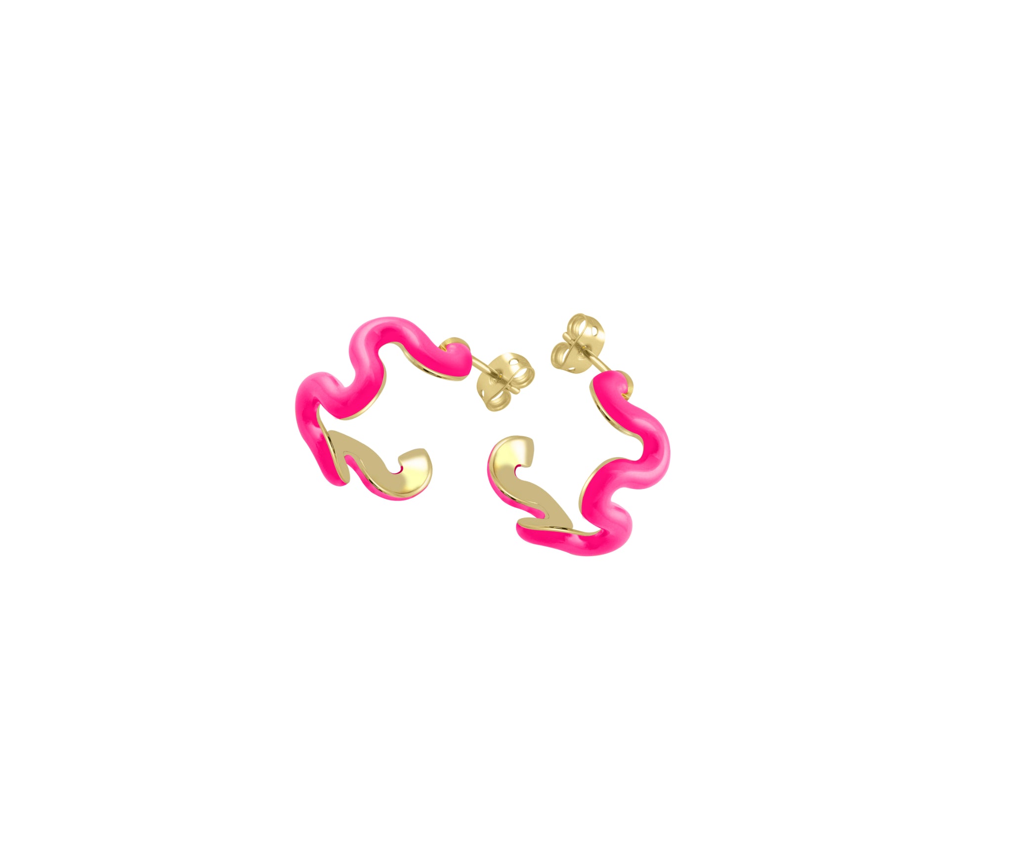 Swirl Enamel Hoops