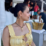 Leather cord adjustable necklace