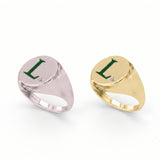 Initial Signet Ring