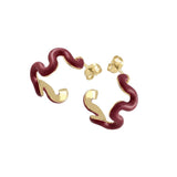 Swirl Enamel Hoops
