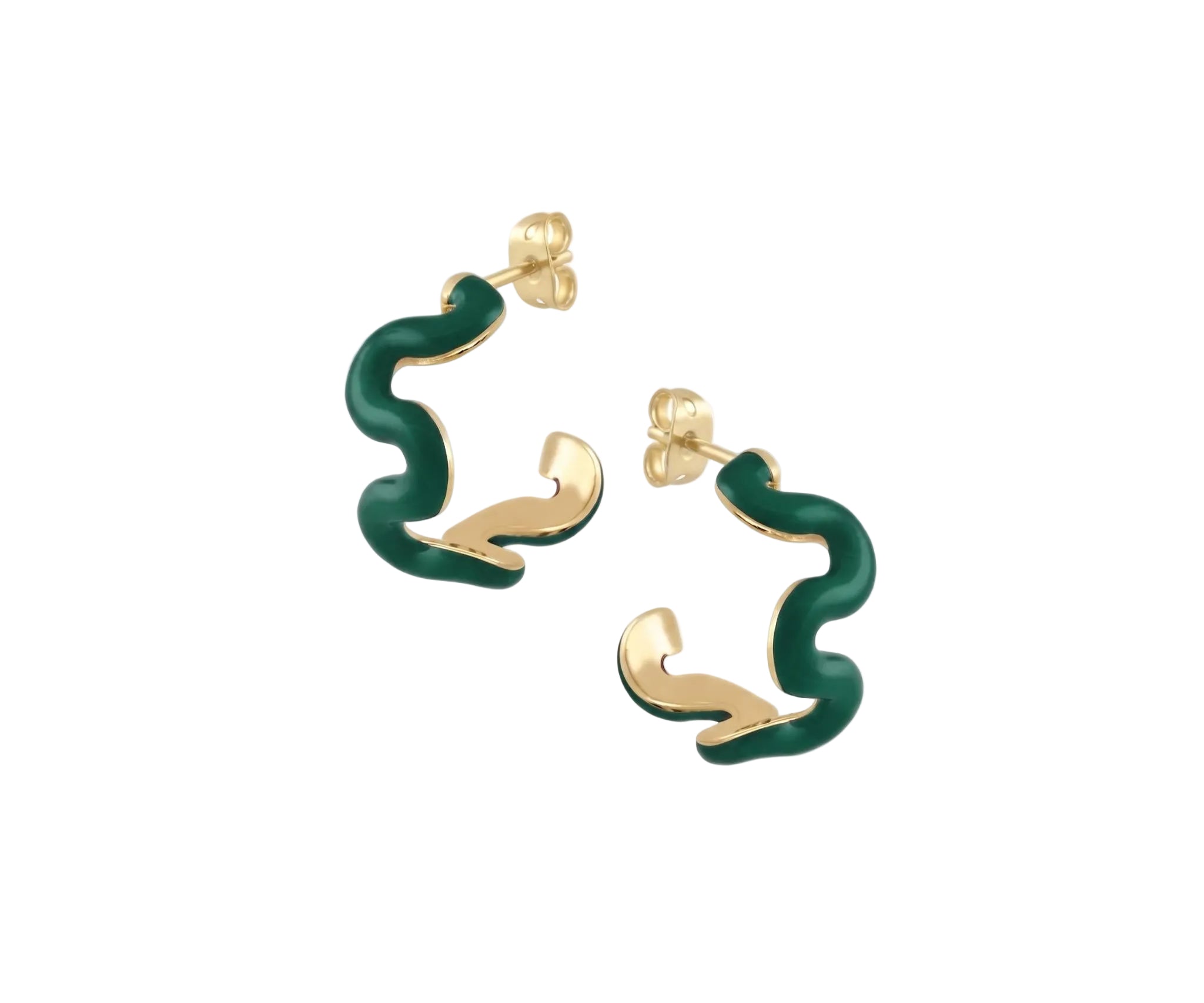 Swirl Enamel Hoops