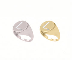 Initial Signet Ring
