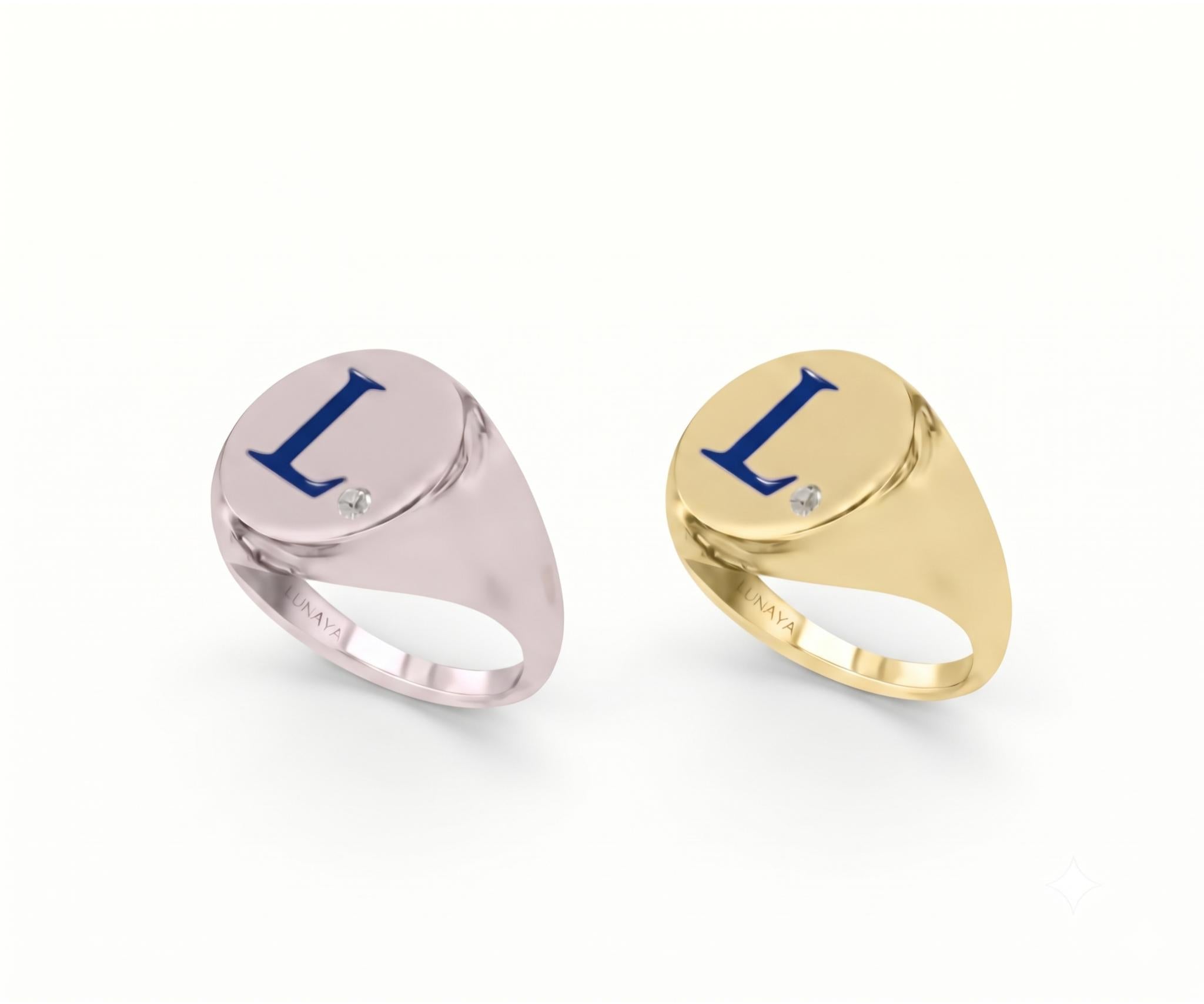 Initial Signet Ring