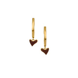 Plain Hoops With Organic Heart