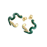 Swirl Enamel Hoops