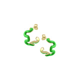 Swirl Enamel Hoops