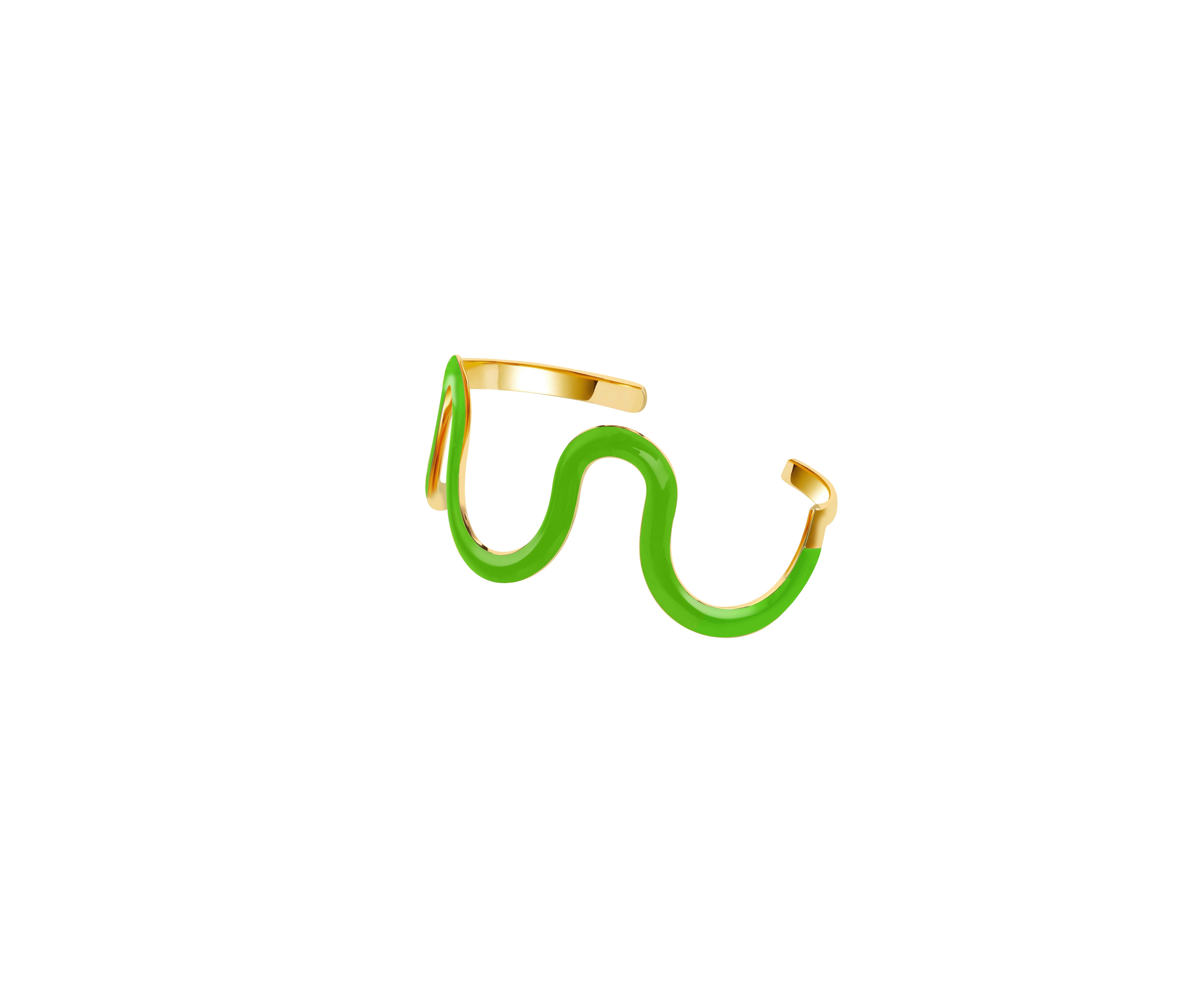 Swirl Enamel Cuff