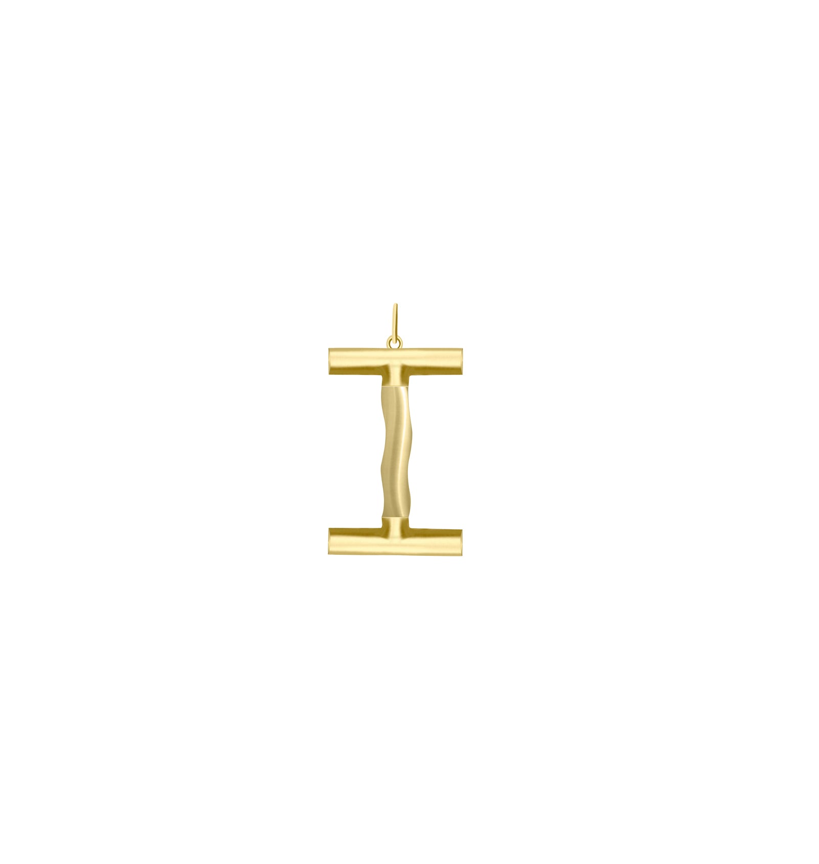 XL Solid Initial Without Chain · Brass Only