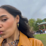 All heart drop earrings