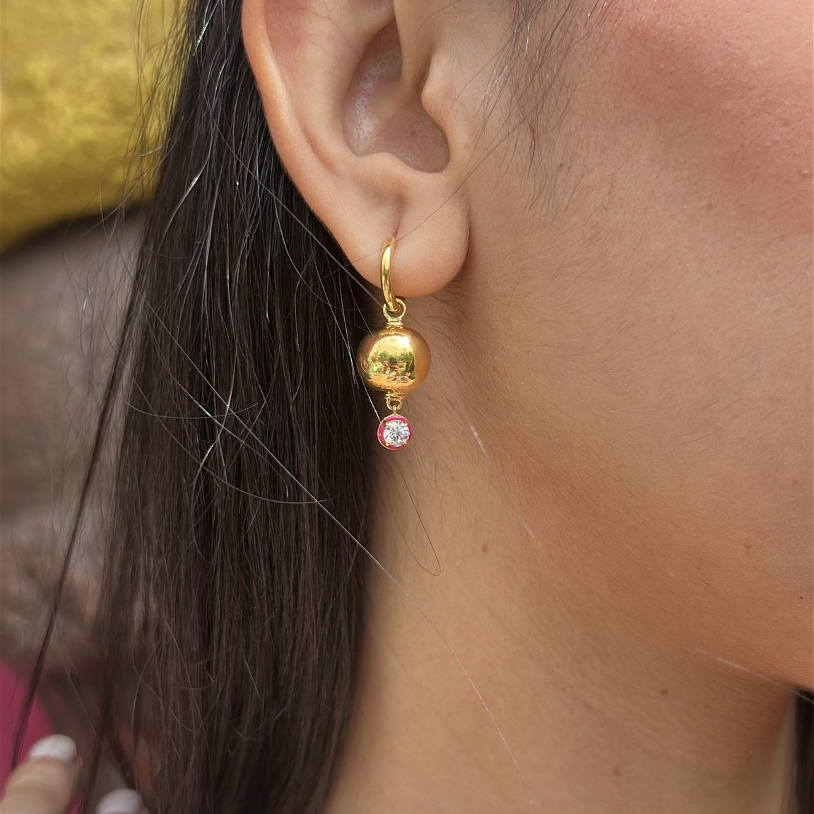 Drip Drop Enamel Earrings