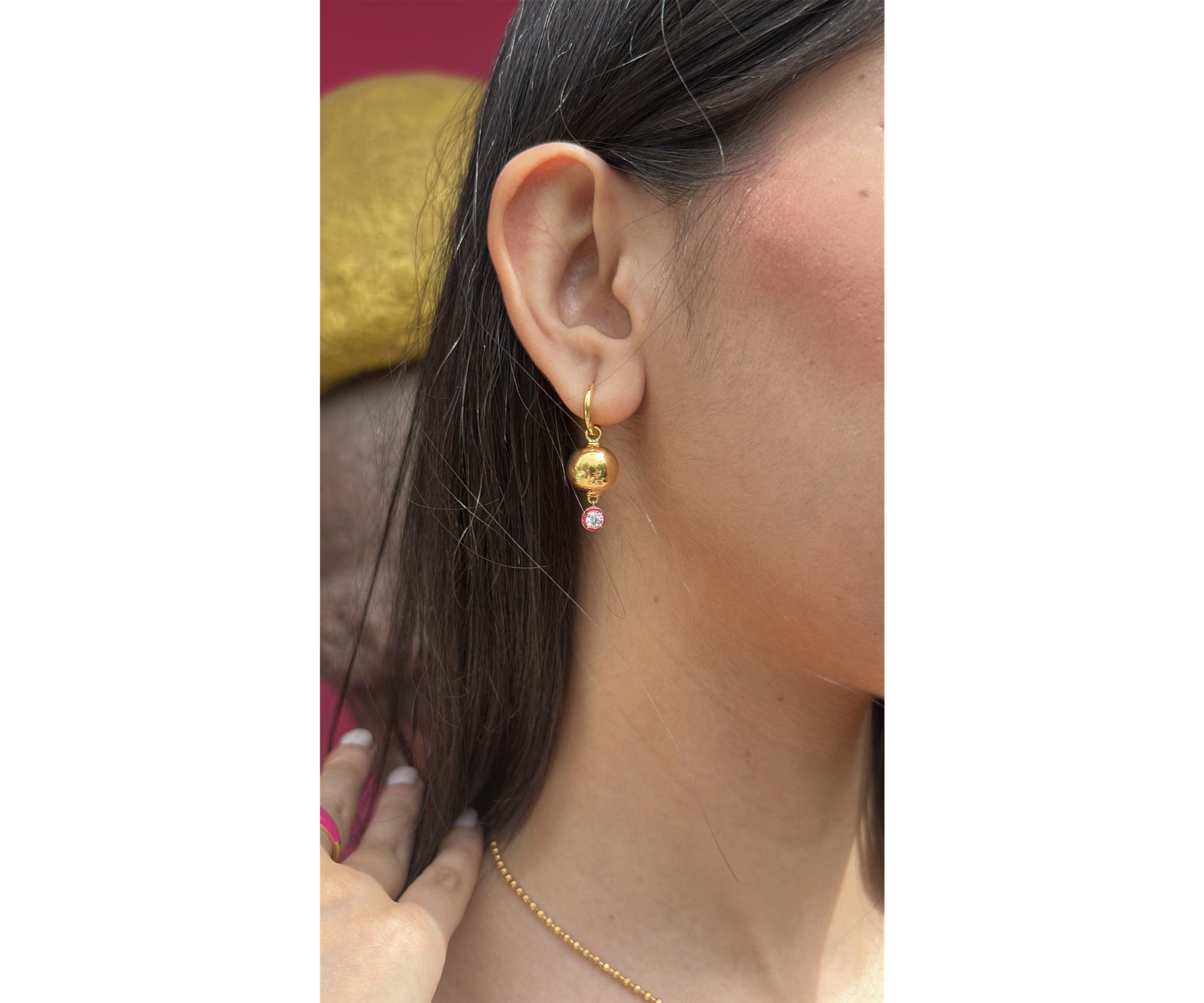 Drip Drop Enamel Earrings