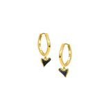 Plain Hoops With Organic Heart