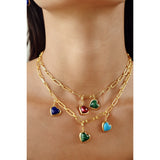 Keepsake Heart Charm Necklace - 3 charms