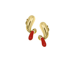 Pebble pop drop earrings