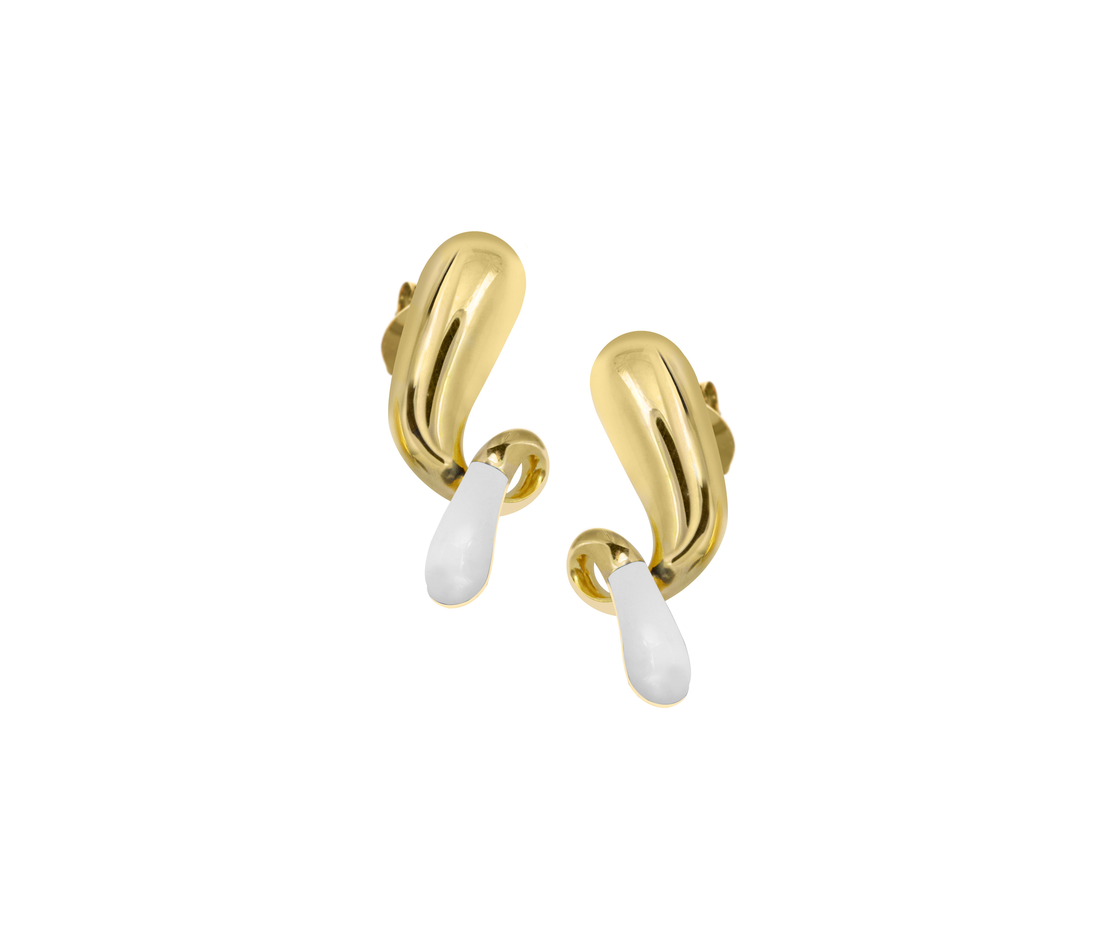 Pebble pop drop earrings