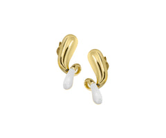 Pebble pop drop earrings
