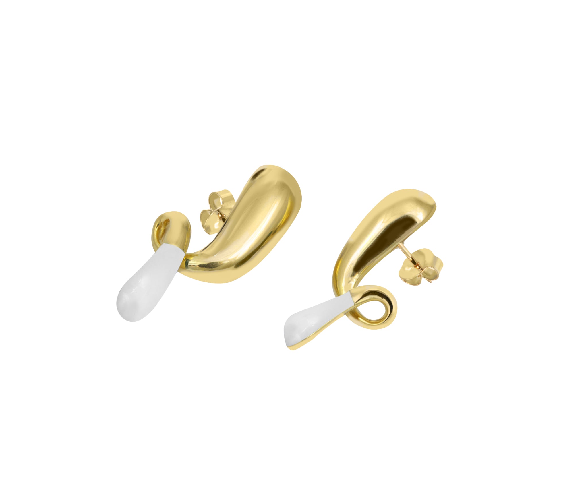 Pebble pop drop earrings