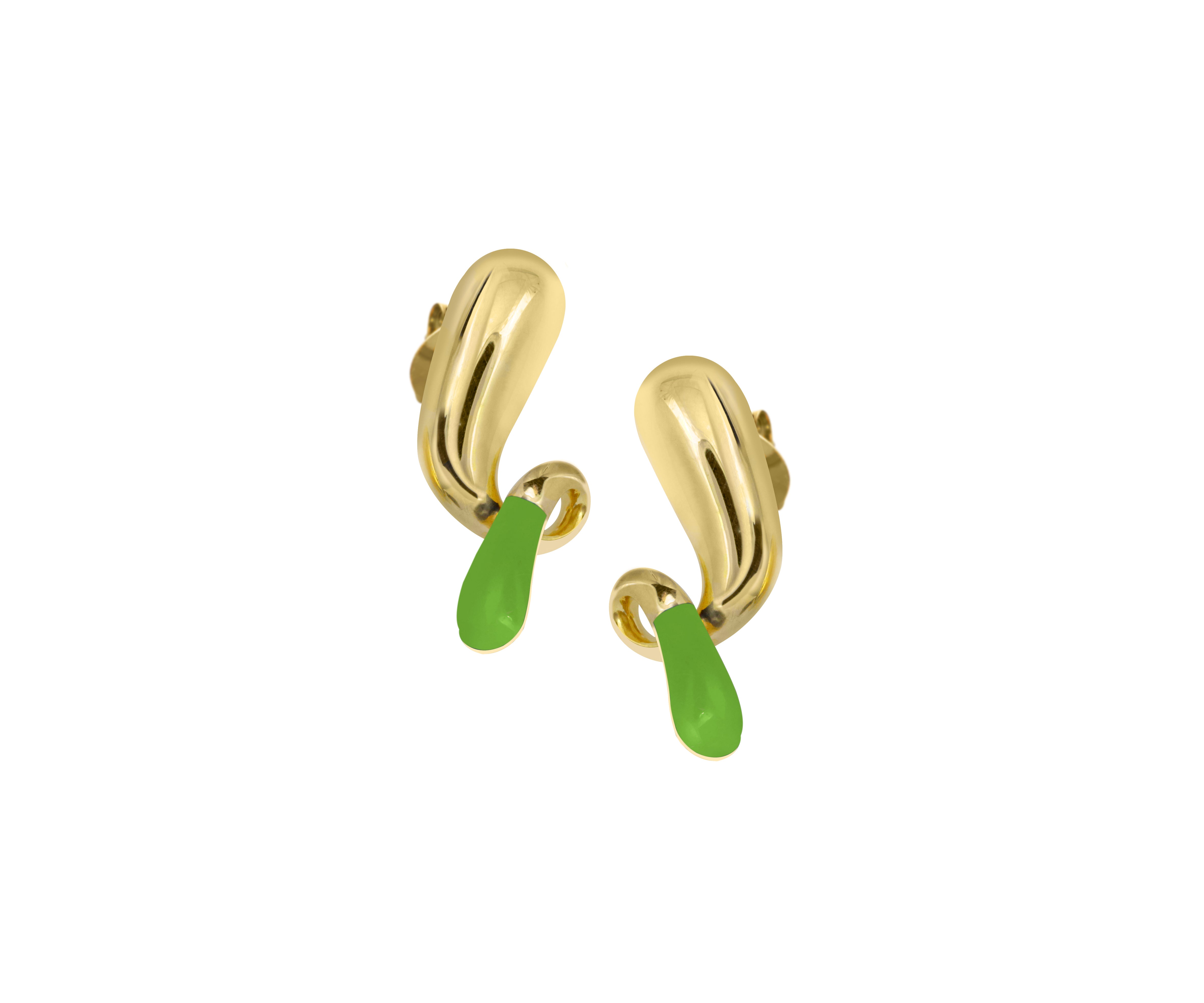 Pebble pop drop earrings