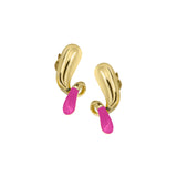 Pebble pop drop earrings