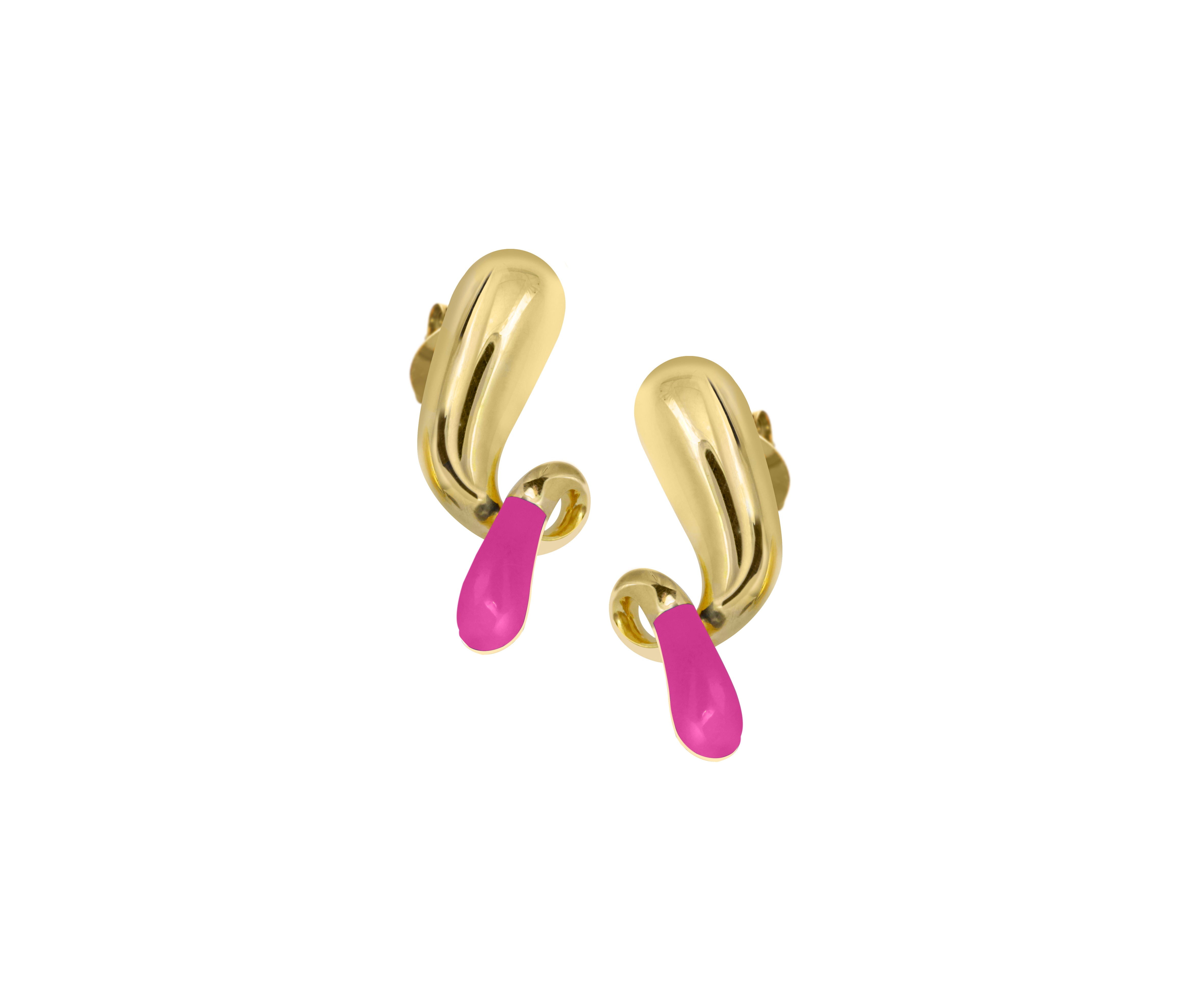 Pebble pop drop earrings