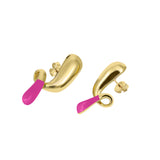 Pebble pop drop earrings