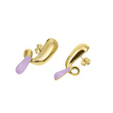 Pebble pop drop earrings