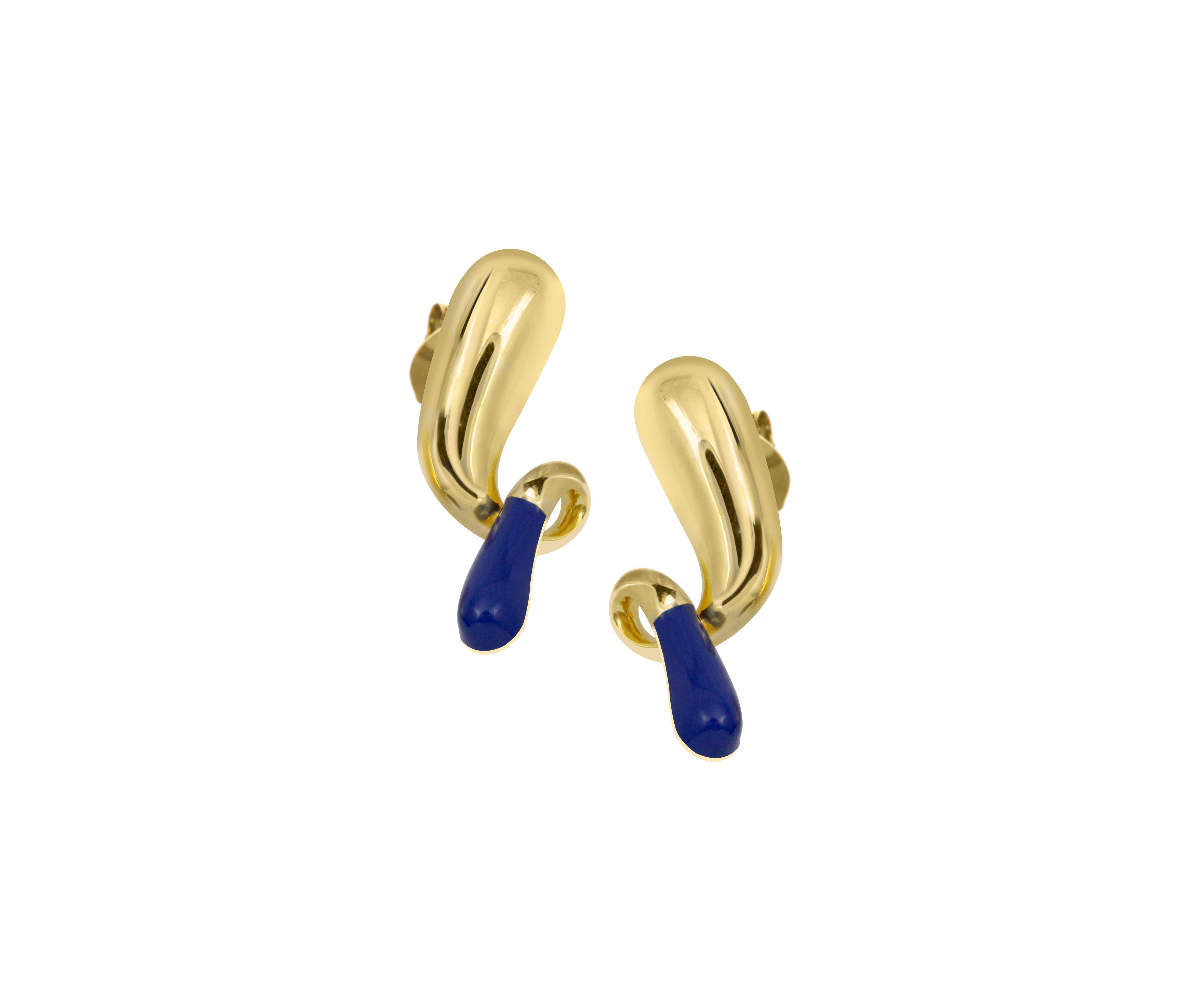 Pebble pop drop earrings