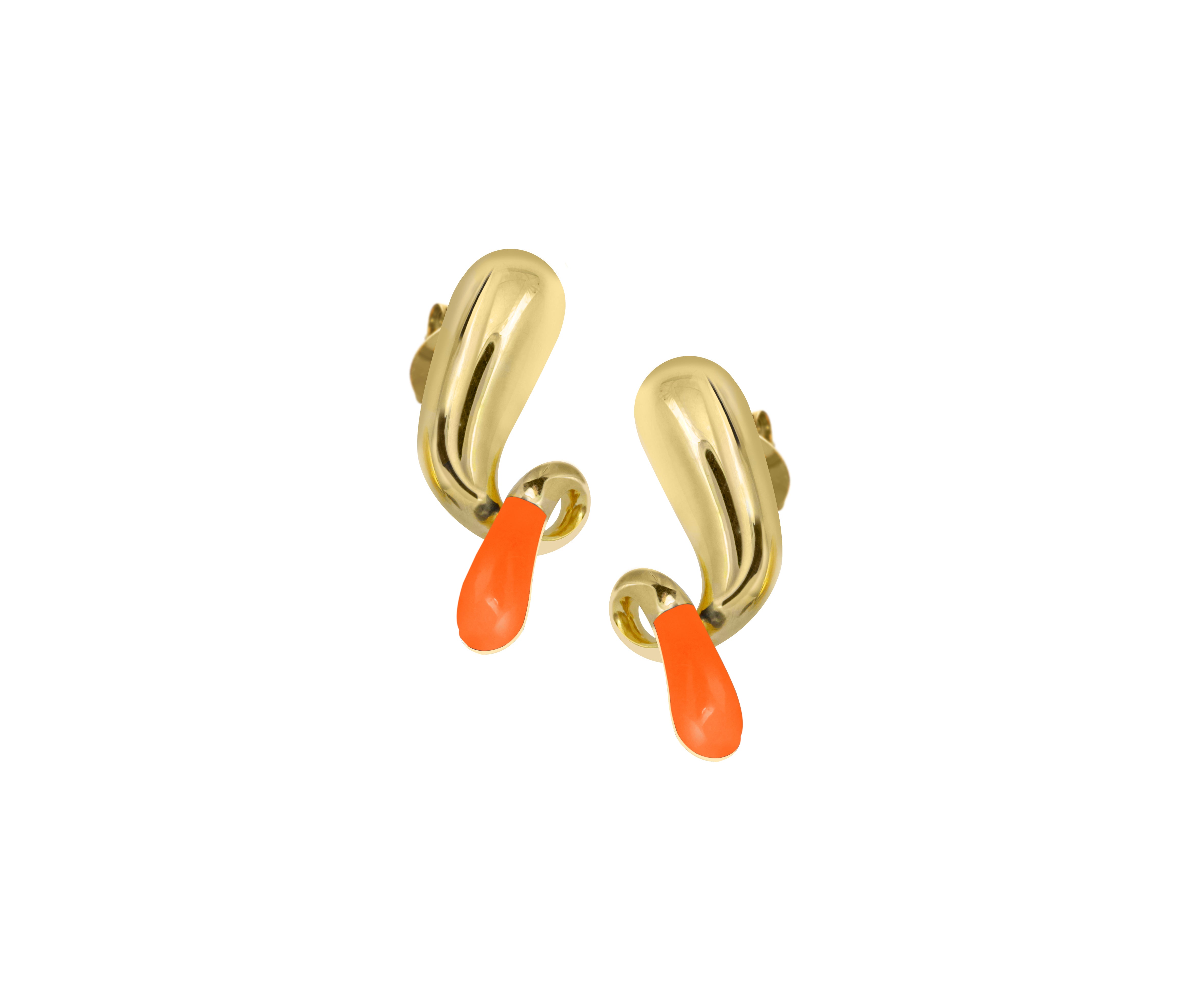 Pebble pop drop earrings