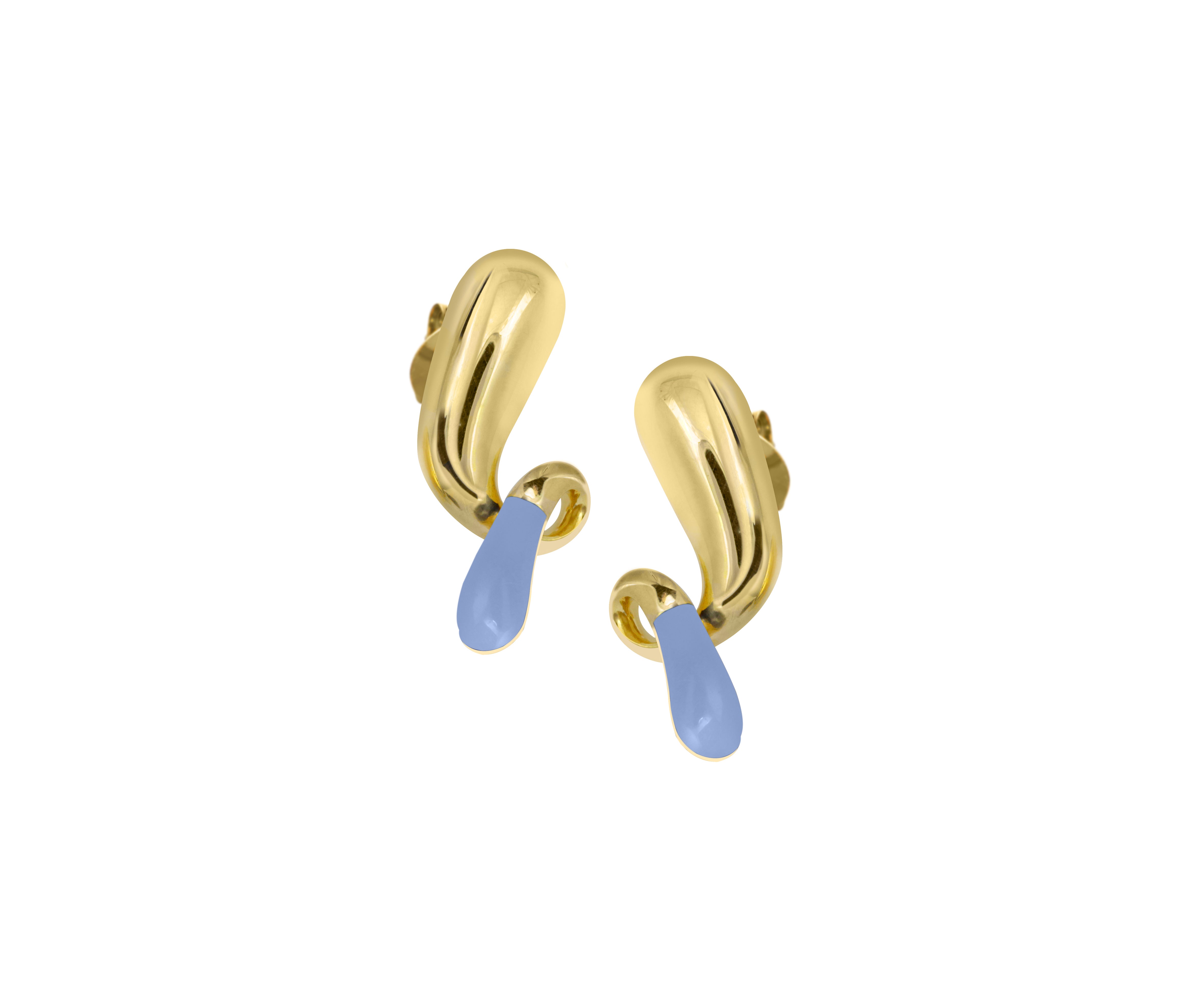 Pebble pop drop earrings