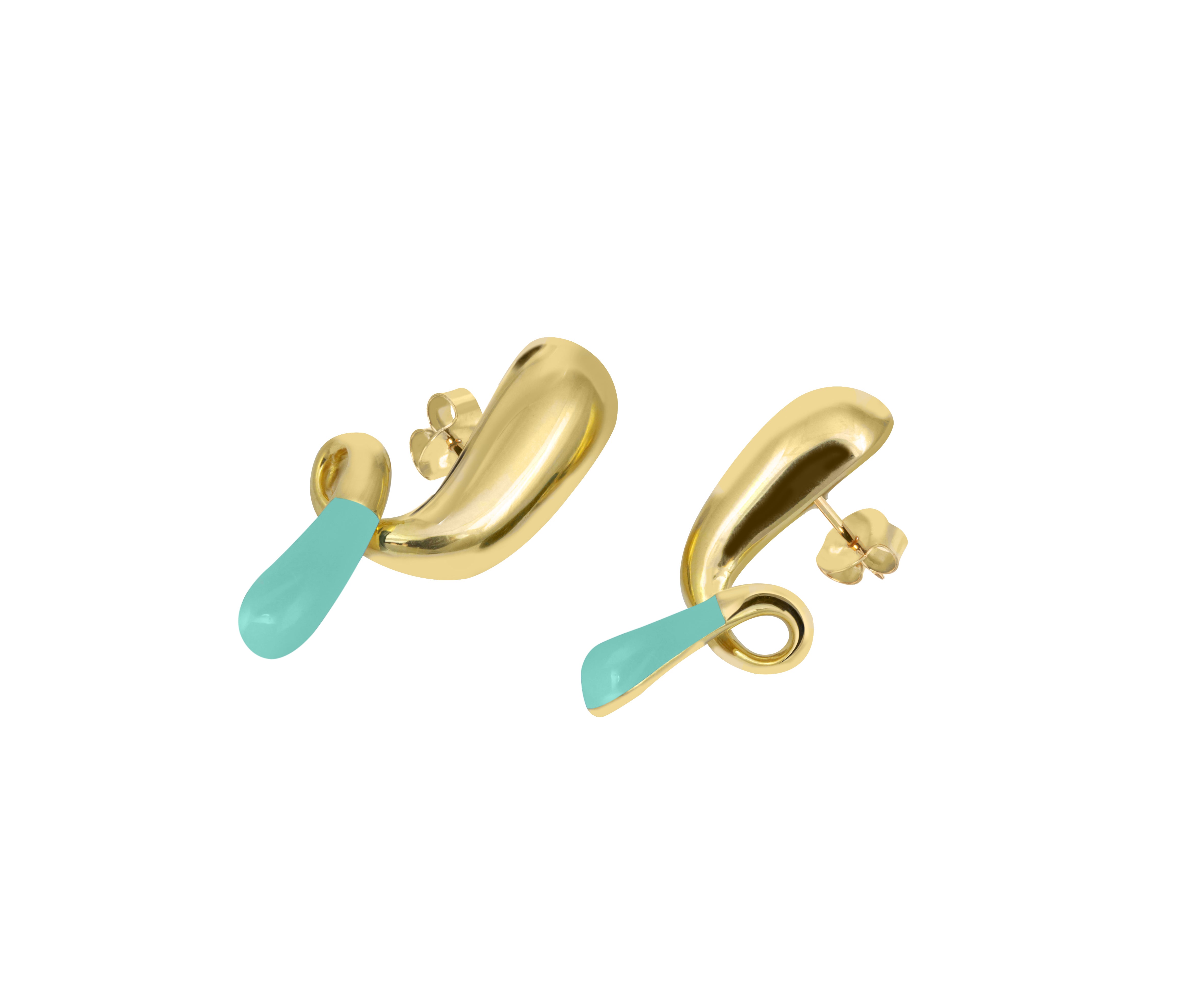 Pebble pop drop earrings