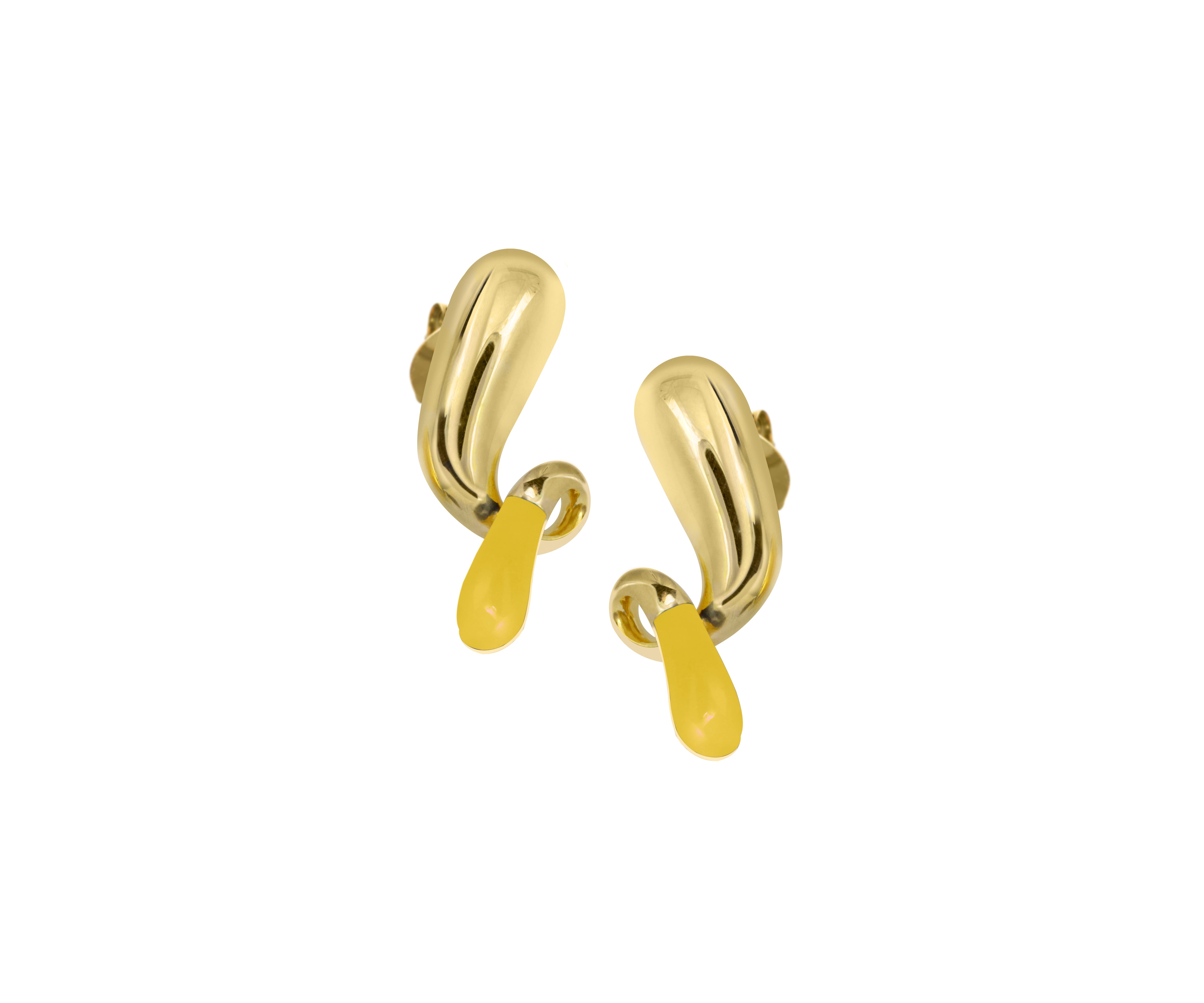 Pebble pop drop earrings