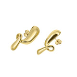 Solid pebble drop earrings
