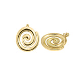 Swirl shell earring