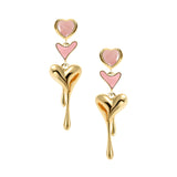 All heart drop earrings