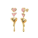 All heart drop earrings