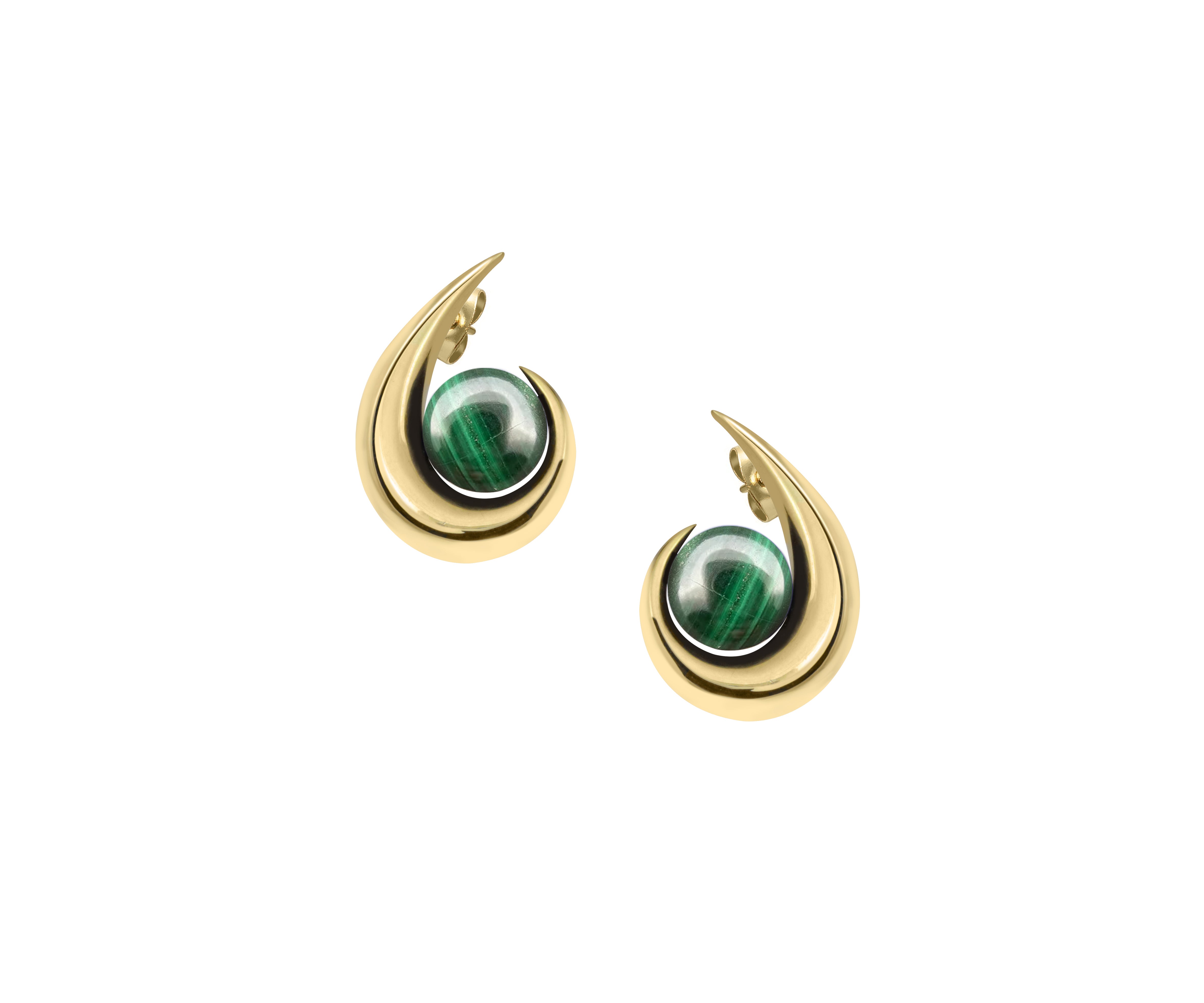 Crescent Drop studs
