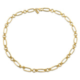 Double loop gold chain