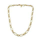 Double loop gold chain