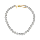 Bubble studded heart charm necklace