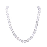 Clear bubble gemstone necklace