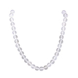 Clear bubble gemstone necklace