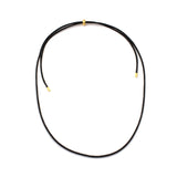 Cotton cord adjustable necklace