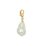 Baroque pearl charm — Pearl 18K Gold Plated Charm Necklace, handcrafted in Jaipur by Lunaya