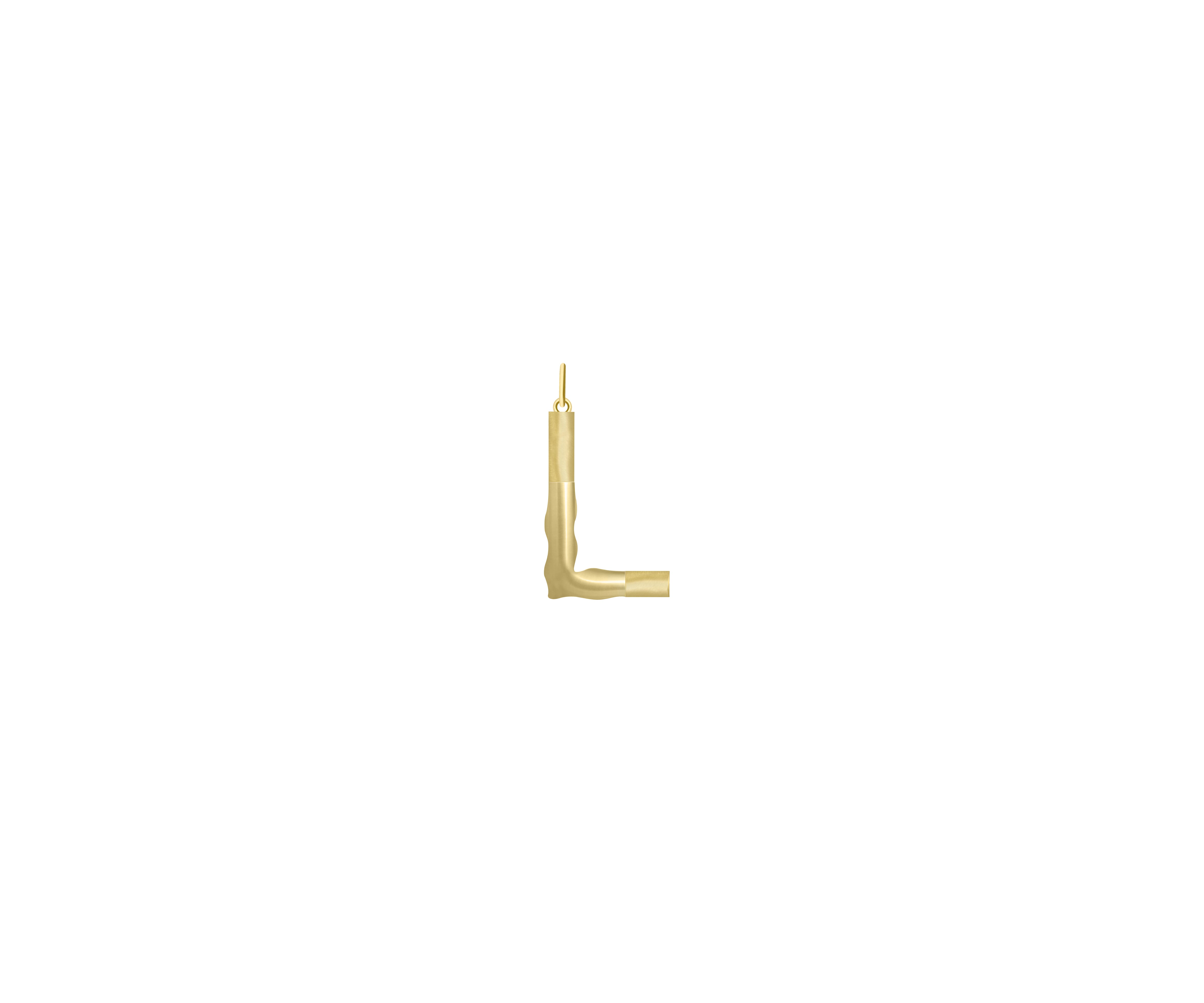 Small Solid Initial with Chain · Brass Only