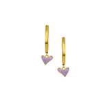 Plain Hoops With Organic Heart