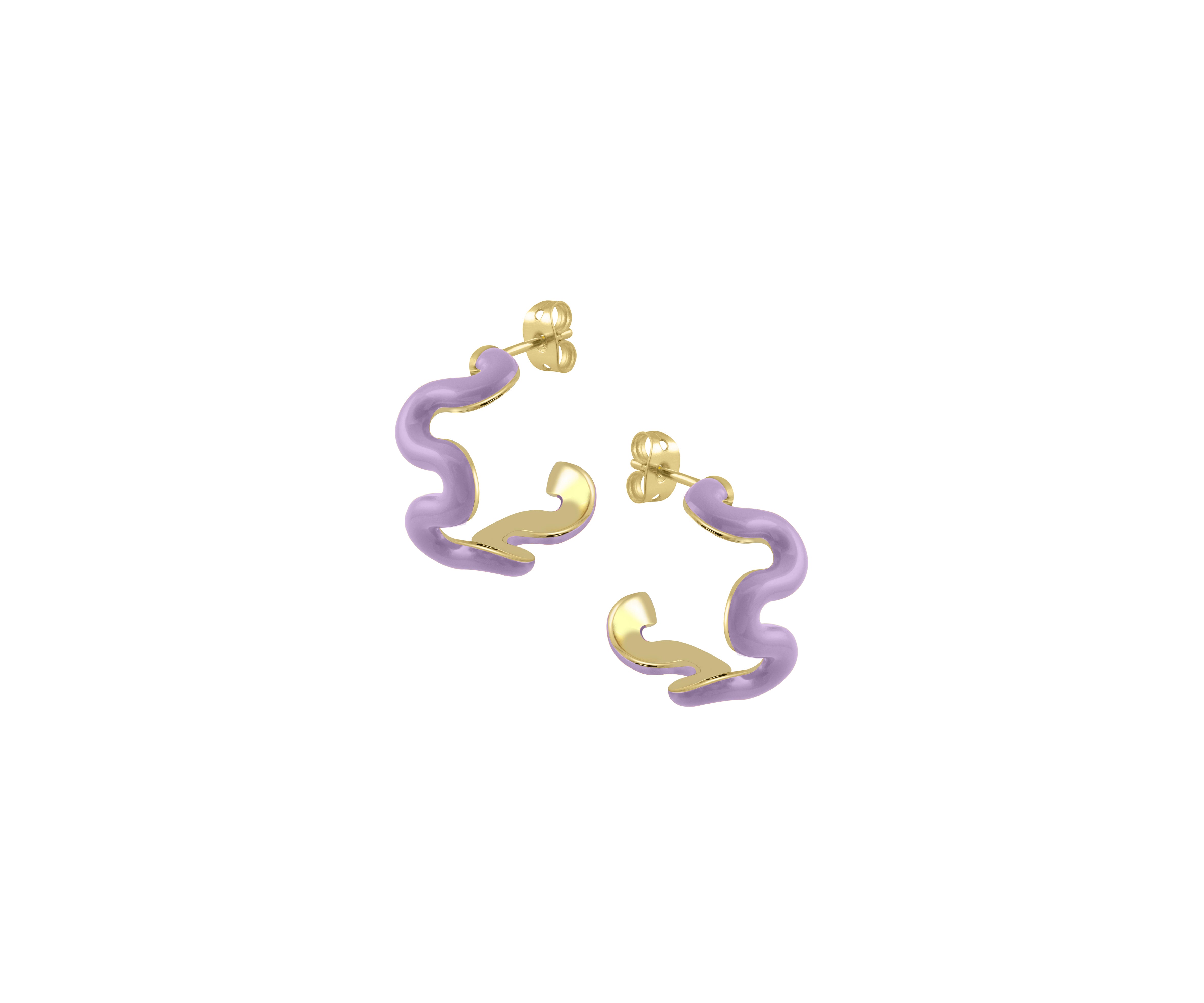 Swirl Enamel Hoops