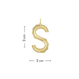 XL Solid Initial with Chain · Brass Only